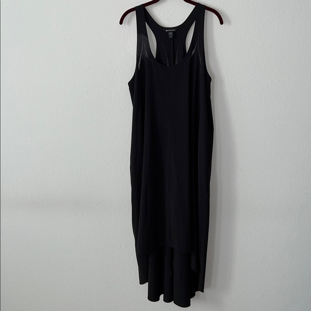 Athleta Presidio Lasercut Dress Black Size Large